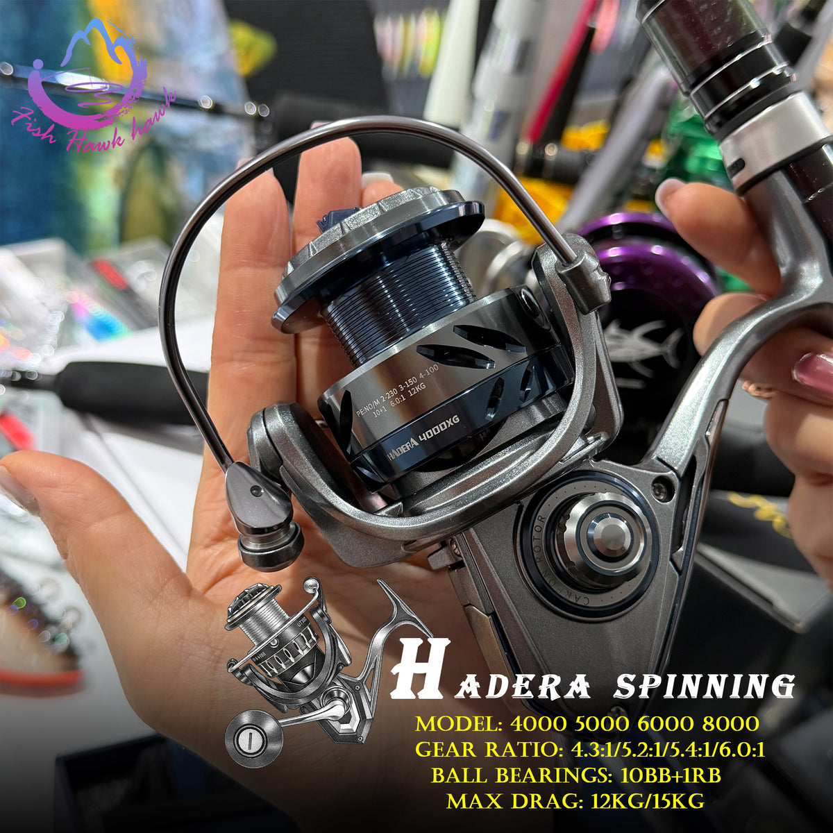 Slow Pitch Jigging Fishing Reel 4000 4000XG 5000 5000XG 6000 6000HG 8000 8000HG