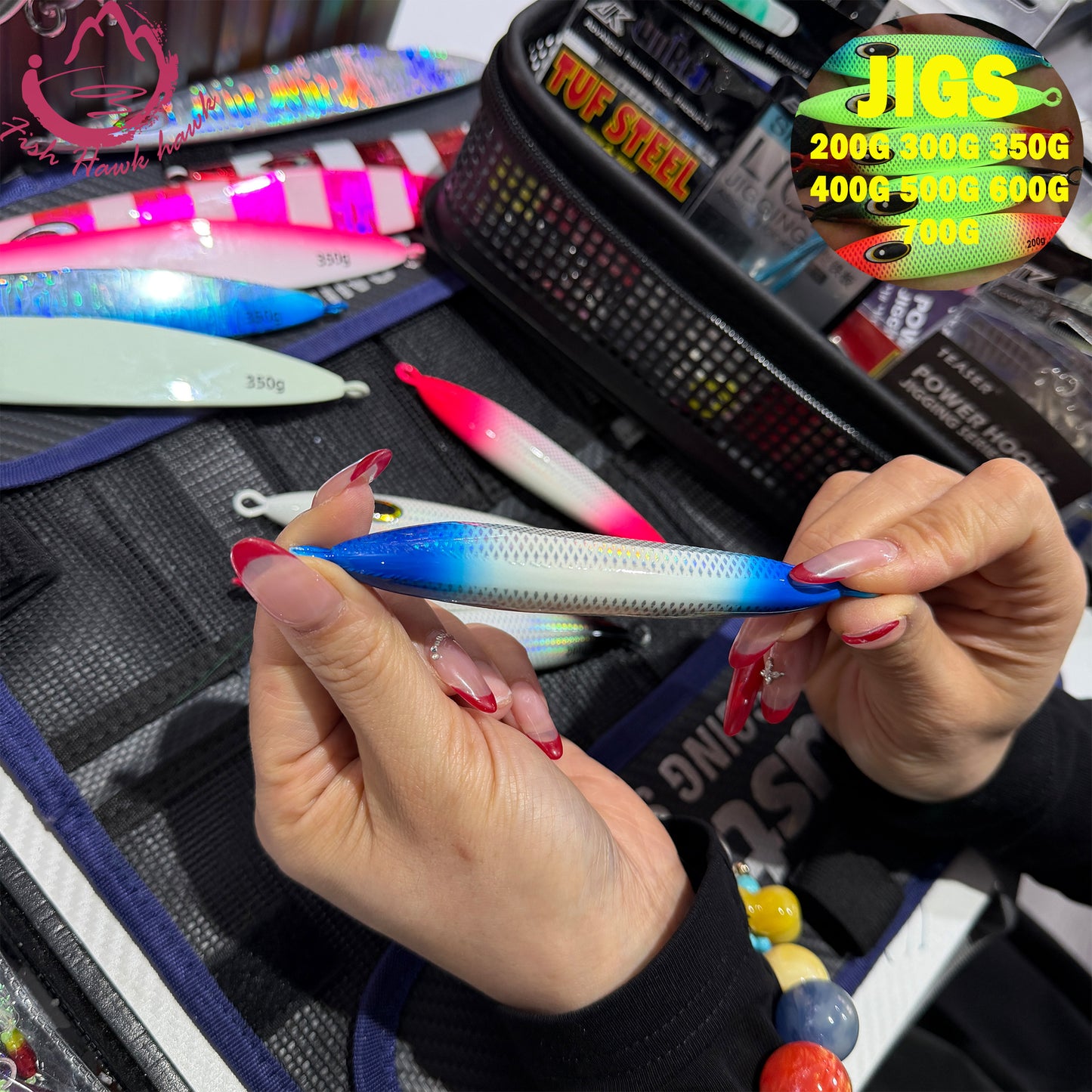 Slow Pitch Jigging Metal Jigs Saltwater Lure 200g 300g 350g 400g 500g 600g 6 Colors – Deep Sea Offshore Jigs for Tuna, Snapper & Grouper jigs lure