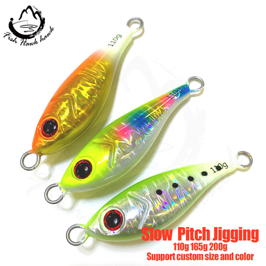 索#114 Slow/Speed Pitch Jigs Bait 110g 165g 200g