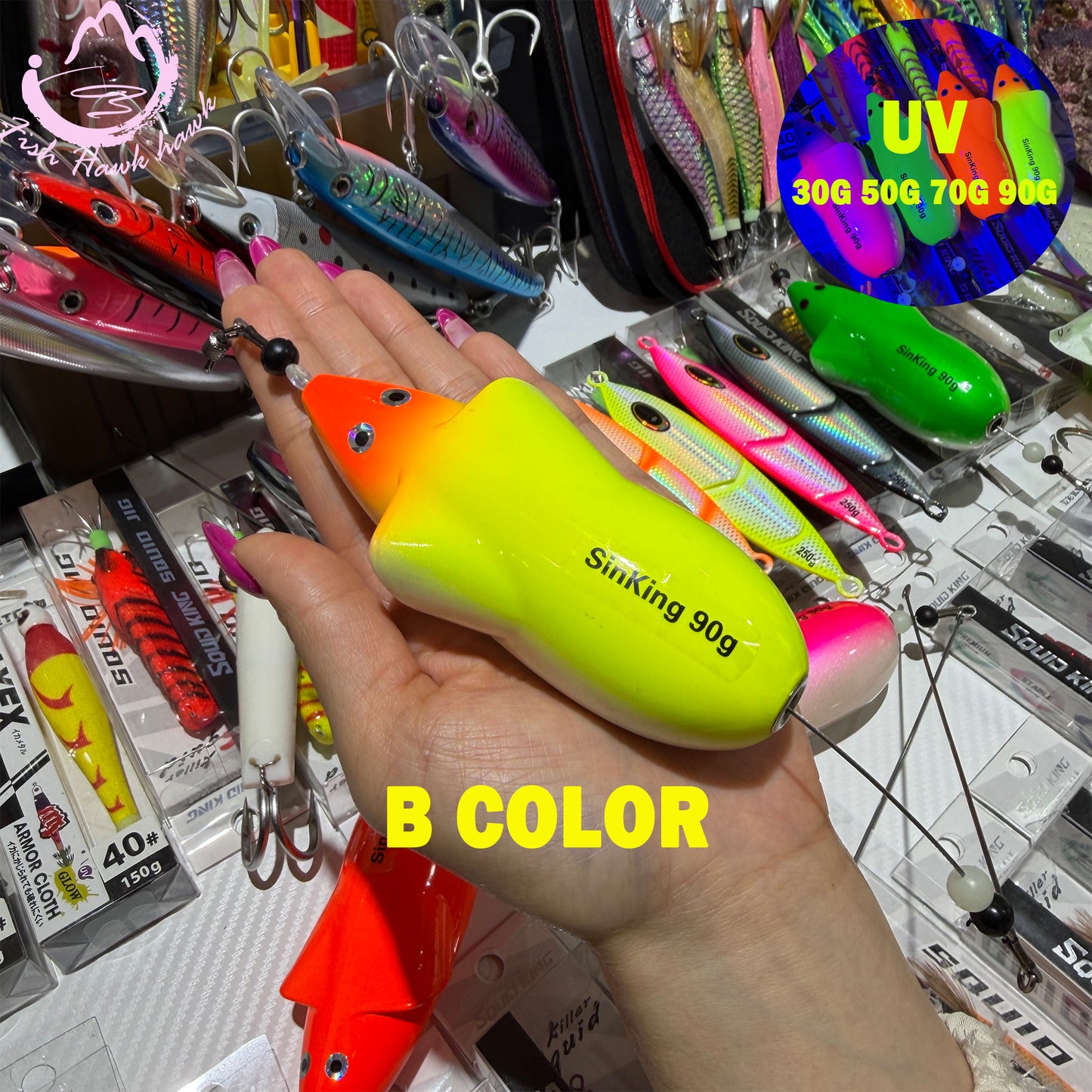 New 30g 50g 70g 90g Premium Big Game Trolling Lure Saltwater Metal Head/Skirted Offshore Kit for Tuna Marlin Mahi Wahoo jigs