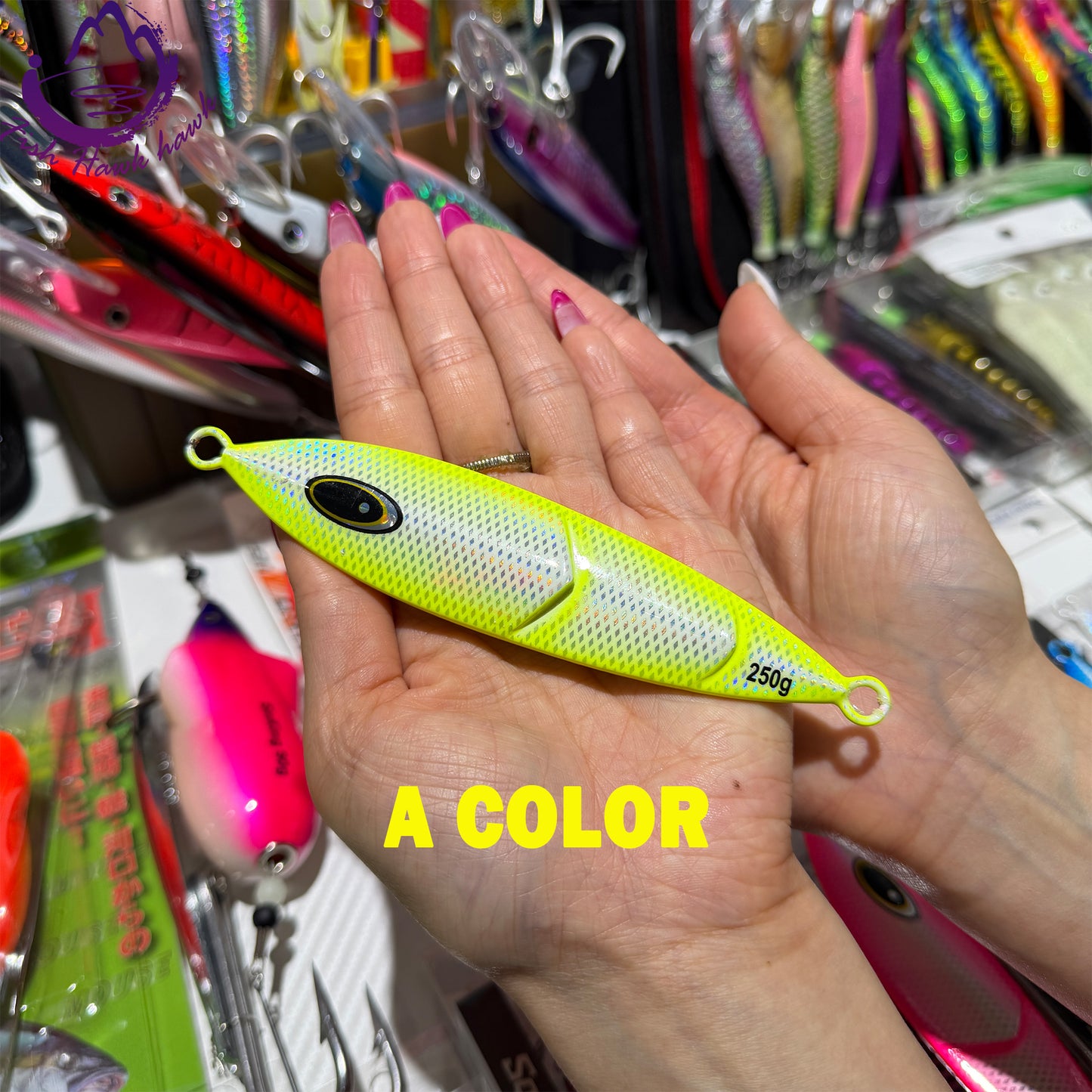 New Premium Metal Slow Pitch Jigs Fishing Lure Flat Fall Flutter Action 80g 100g 120g 150g 200g 250g Saltwater Deep Sea Assist Hook for Tuna & Kingfish