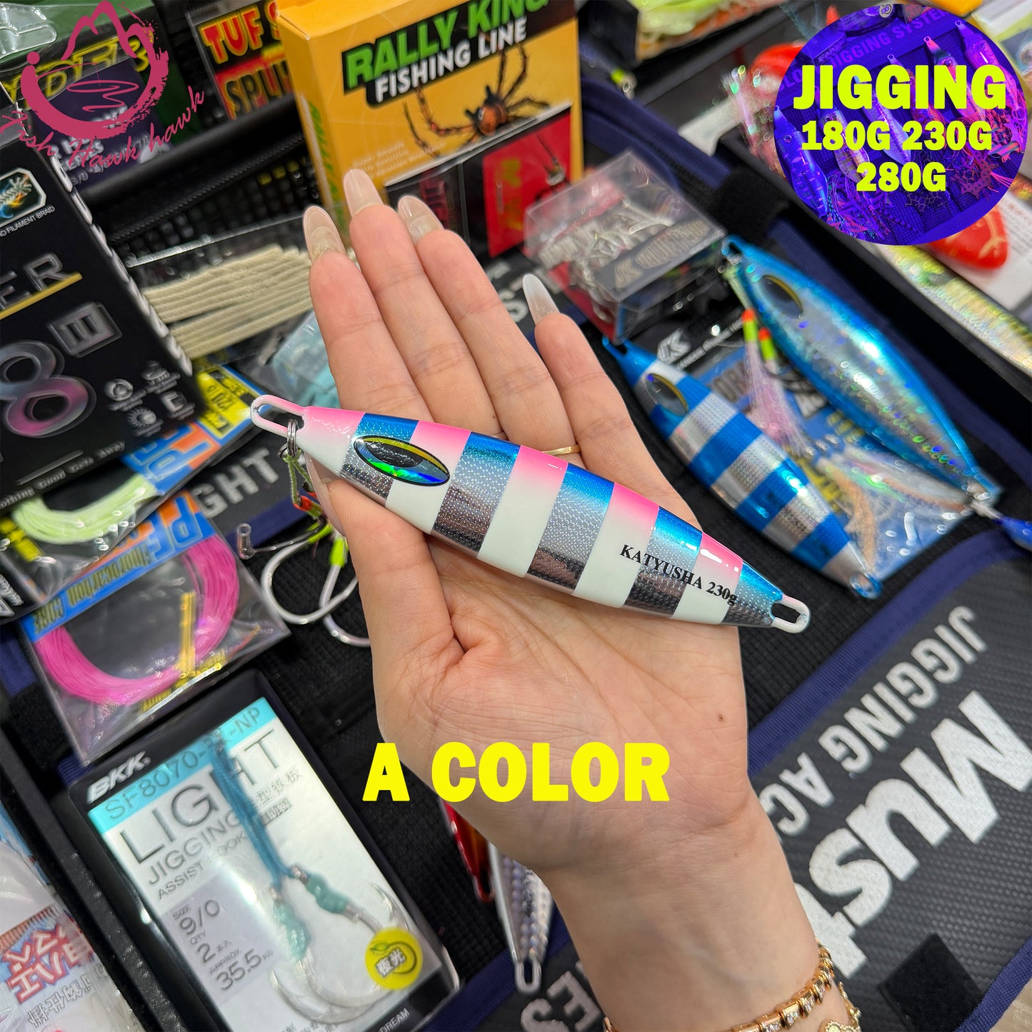 #27 Glow Slow Pitch Metal Jigging Jigs Lure 180g 230g 280g
