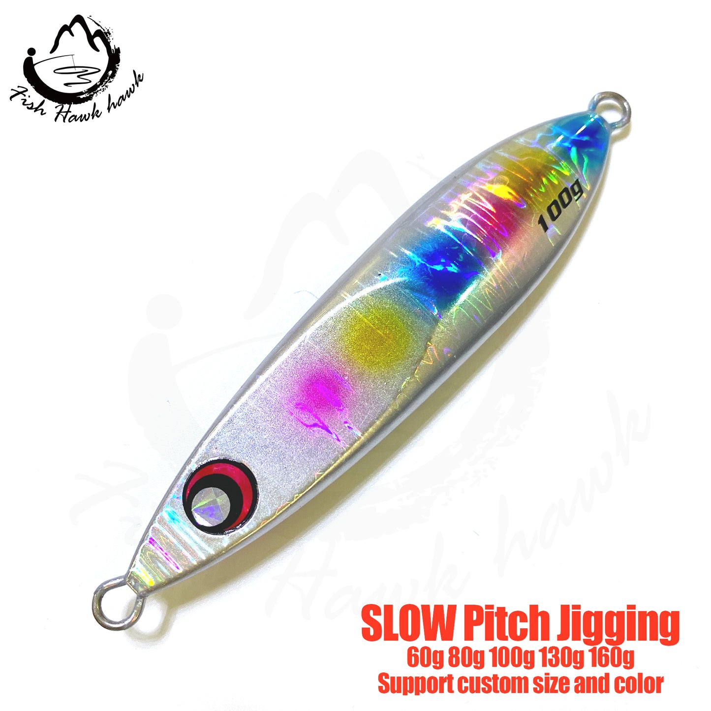 骏#83 Slow Pitch Jigs Bait 60g 80g 100g 130g 160g