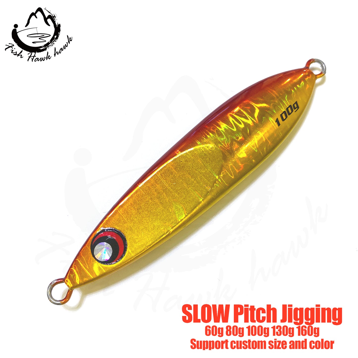 骏#83 Slow Pitch Jigs Bait 60g 80g 100g 130g 160g