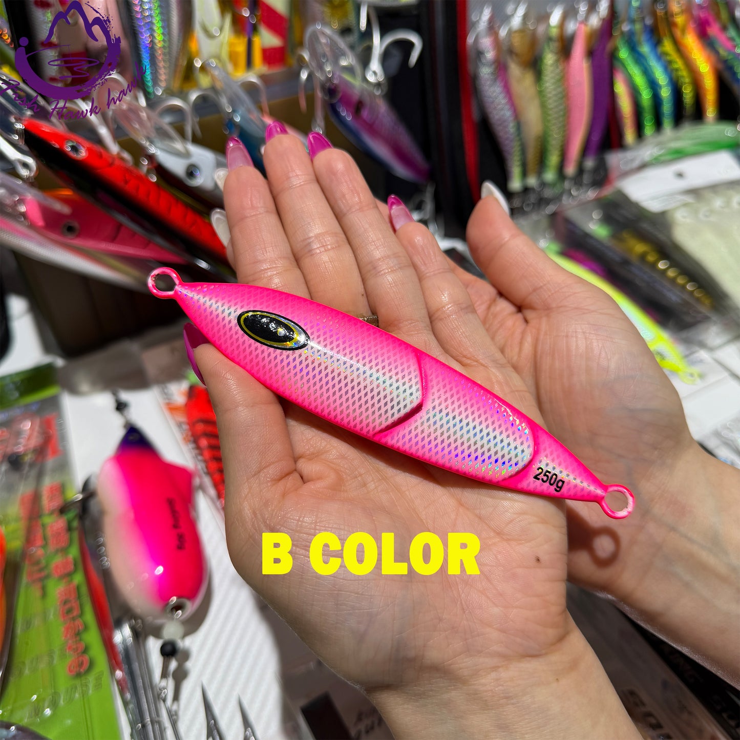 New Premium Metal Slow Pitch Jigs Fishing Lure Flat Fall Flutter Action 80g 100g 120g 150g 200g 250g Saltwater Deep Sea Assist Hook for Tuna & Kingfish