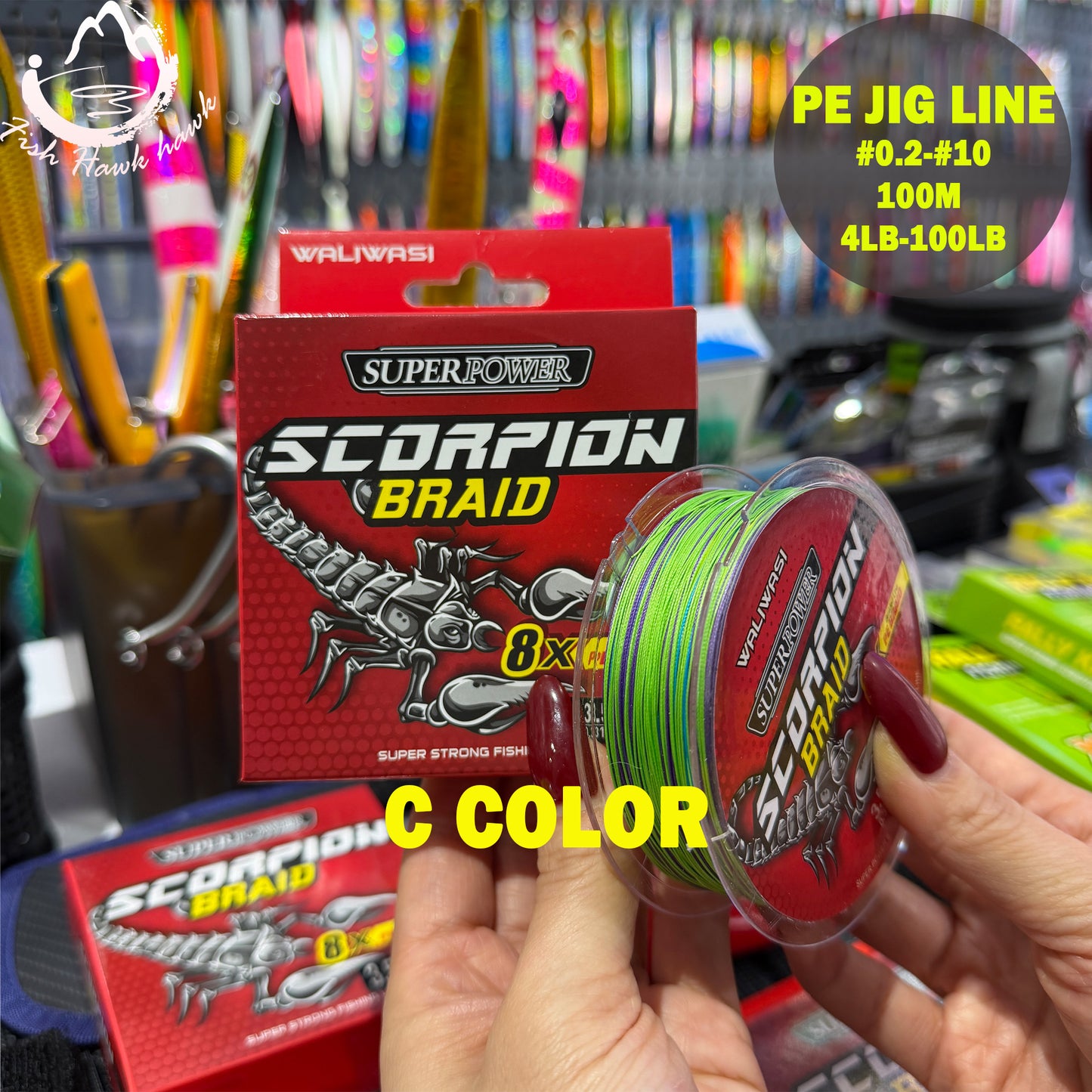 PE Fishing Line for Jigging Lure – Braided Line for Slow Pitch Jigging  #0.2-#10 100m  4lb-100lb Saltwater Offshore Fishing jigs lure