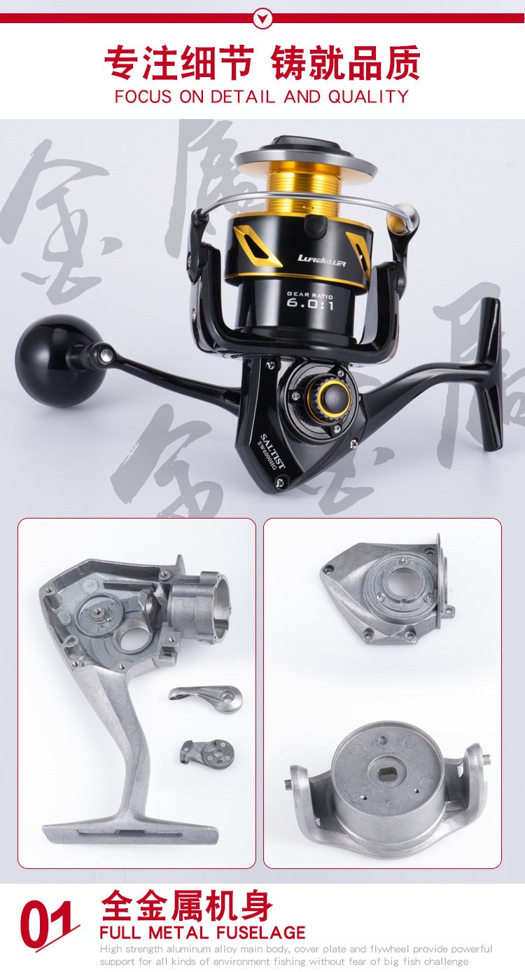 Jig Fishing reel AC 4000 5000 6000 10000