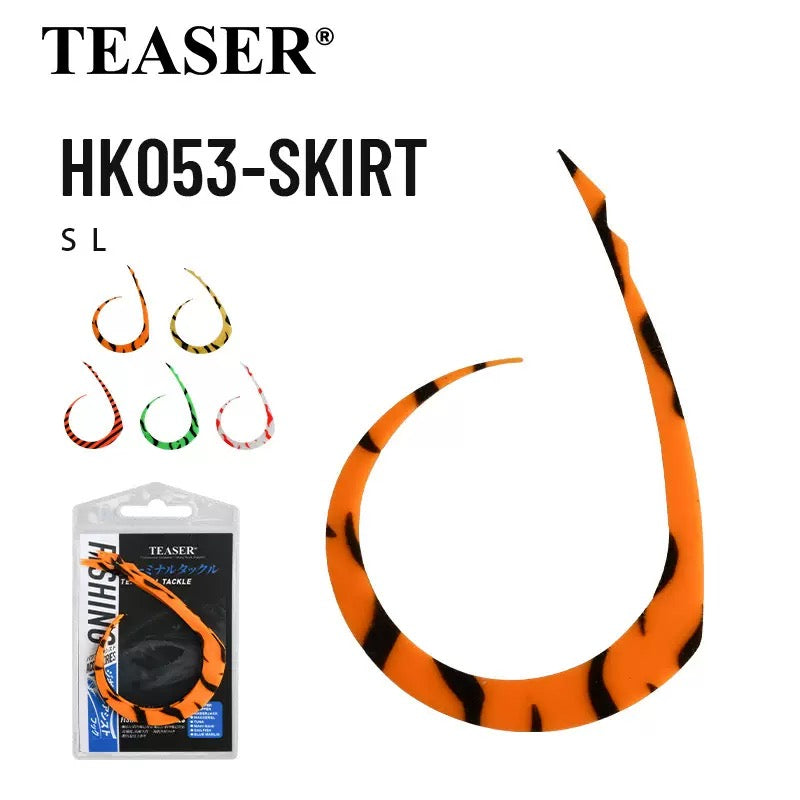 Assist Fishing Hooks 
Silicone Skirt DIY Tying for Enetsu / Kabura / Tera-Ba Hooks, Fishing Attractor Silicone Bait Streamer