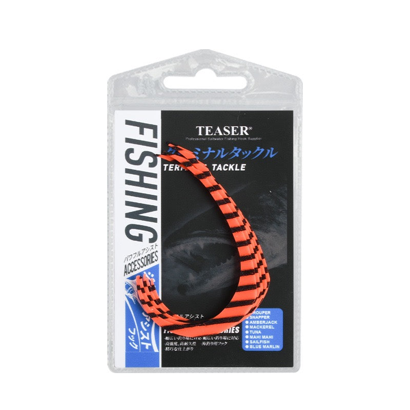 Assist Fishing Hooks 
Silicone Skirt DIY Tying for Enetsu / Kabura / Tera-Ba Hooks, Fishing Attractor Silicone Bait Streamer
