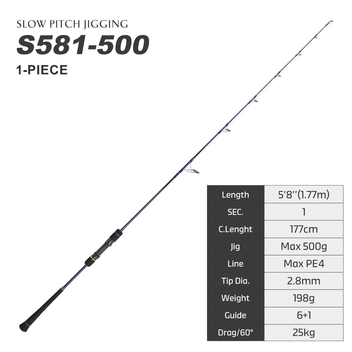 NOEBY   Slow Pitch jigging fishing rod