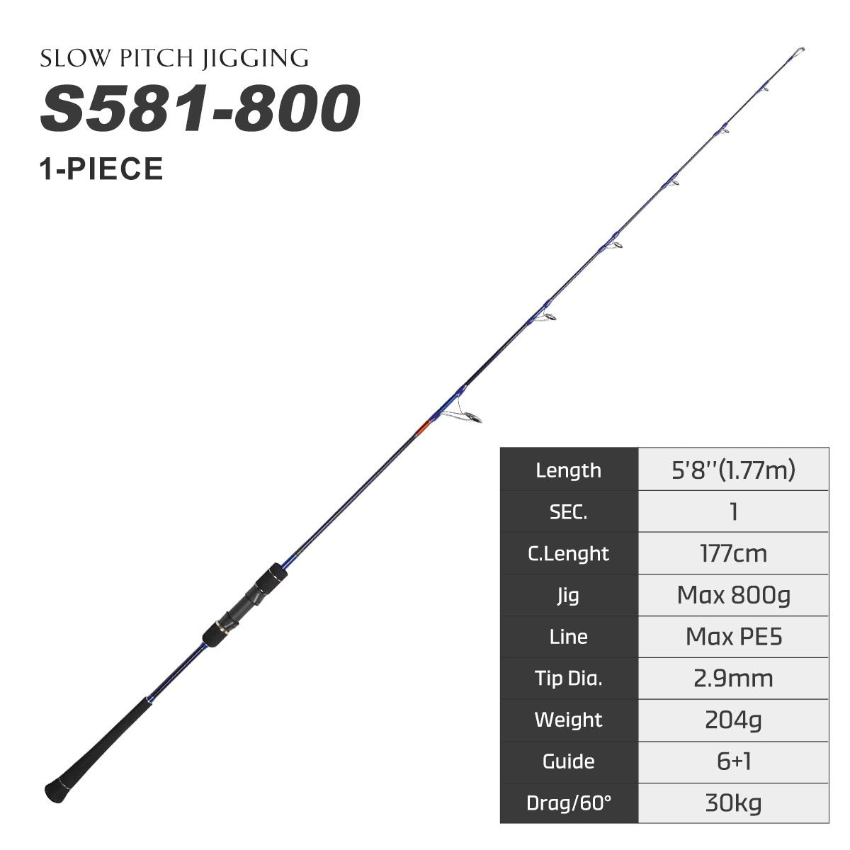 NOEBY   Slow Pitch jigging fishing rod