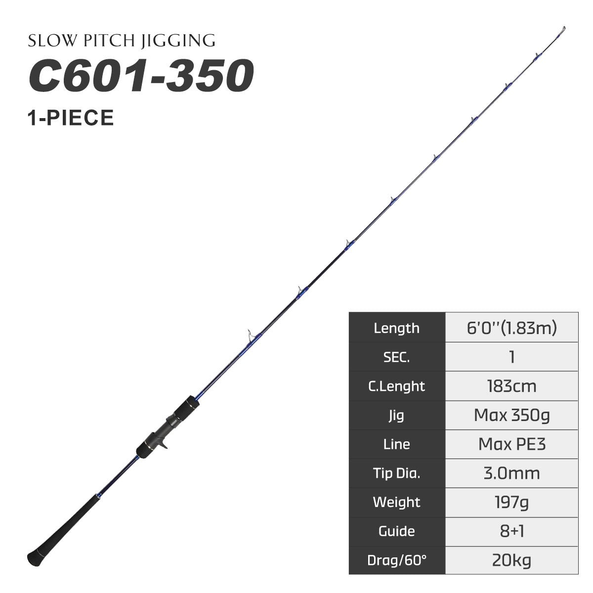 NOEBY   Slow Pitch jigging fishing rod