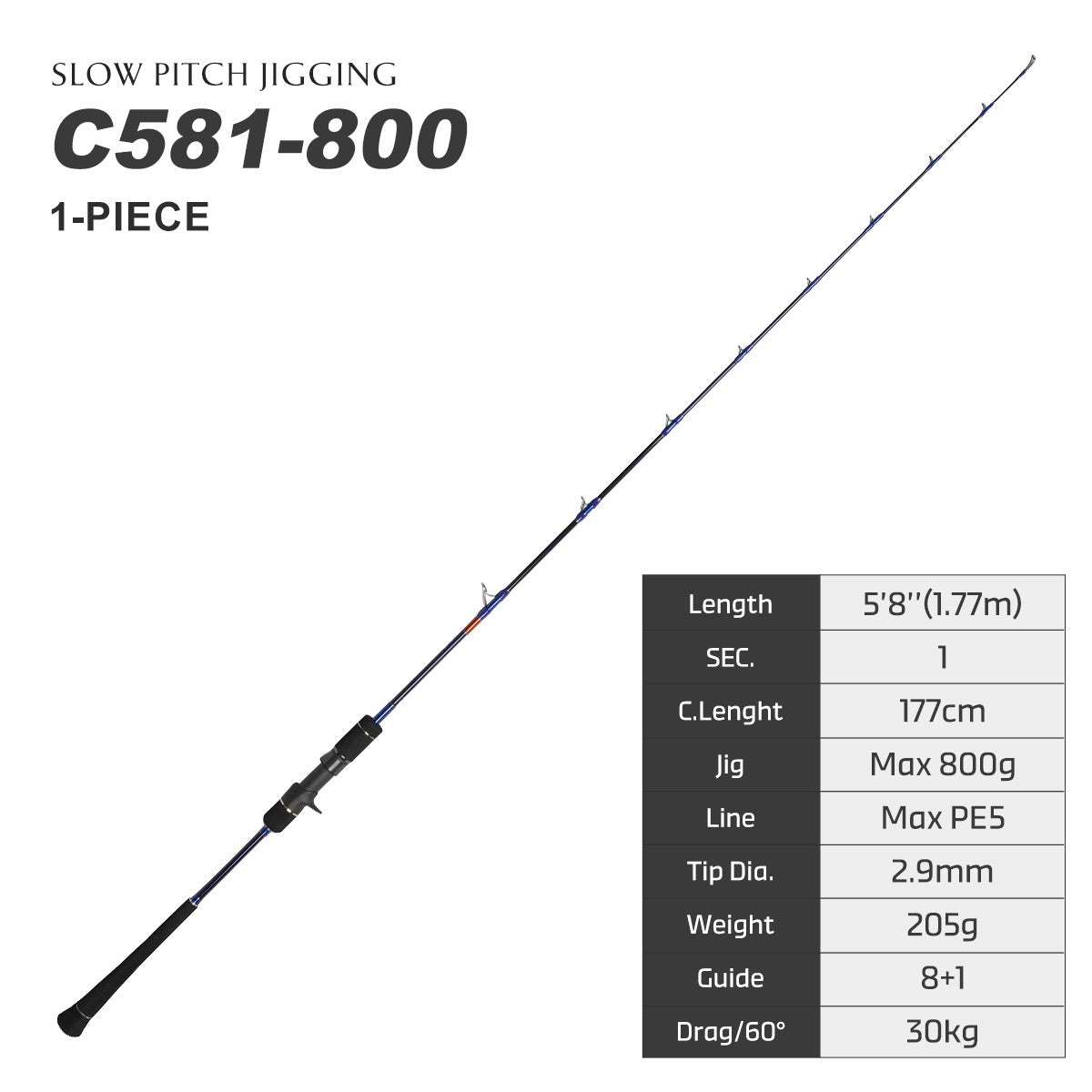 NOEBY   Slow Pitch jigging fishing rod