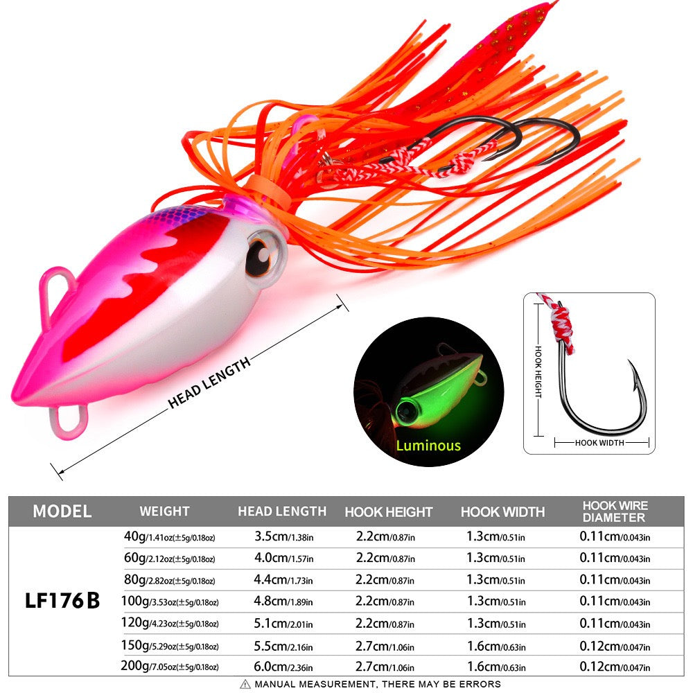 Little Bee Slow Jigs
40g  60g  80g  100g  120g  150g  200g