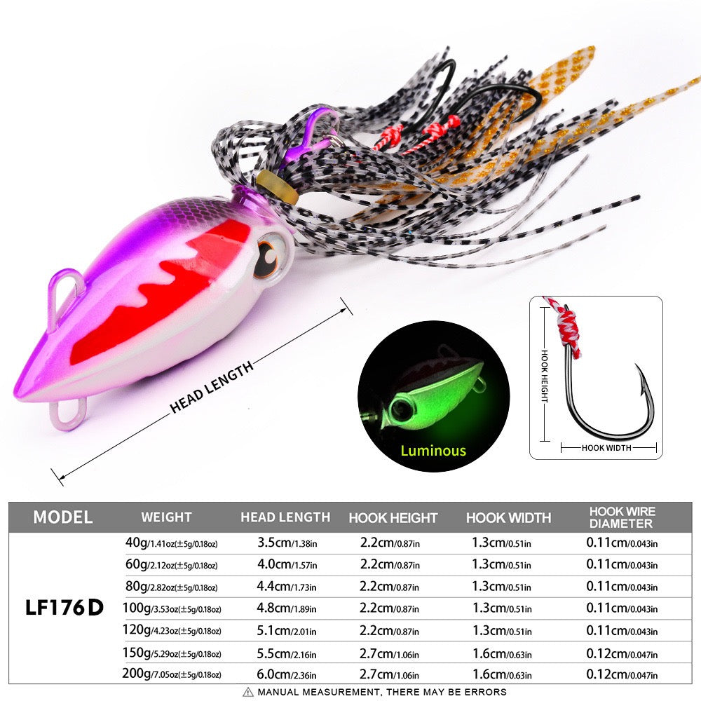Little Bee Slow Jigs
40g  60g  80g  100g  120g  150g  200g