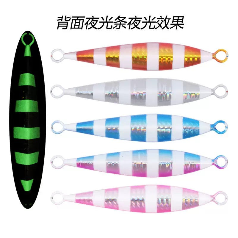 Slow Pitch Jigging Lure Metal Jigs 60g 80g 100g 160g 210g 260g– Saltwater Offshore Jigging Lures for Tuna, Snapper & Grouper jigs lure