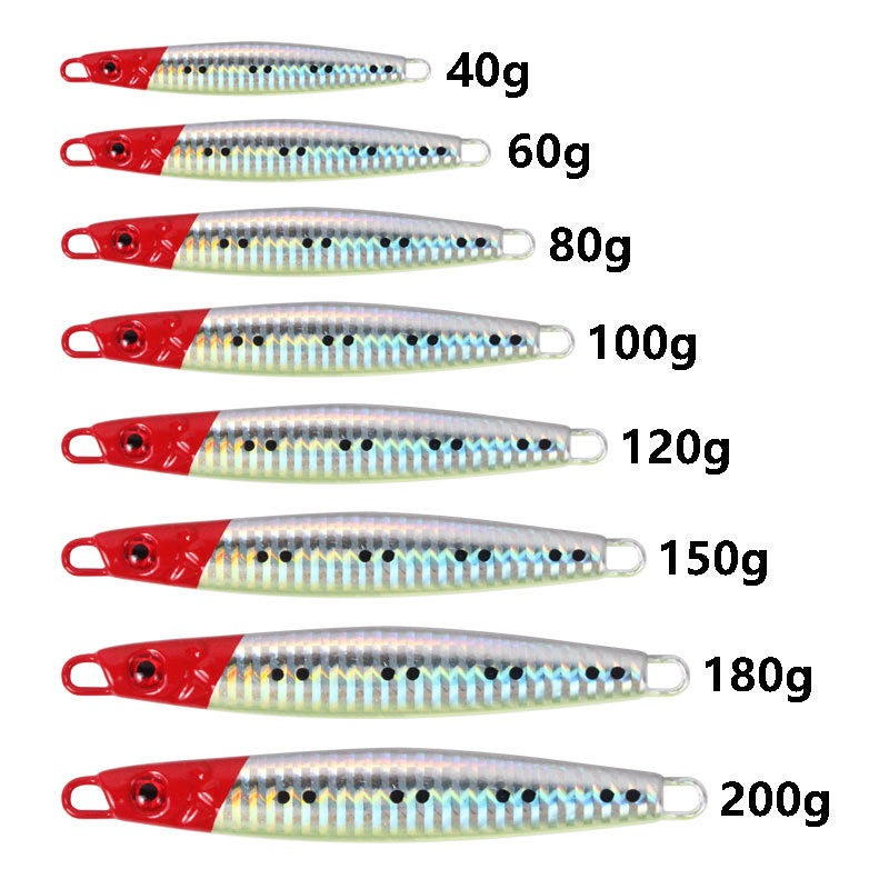 #203  Slow Pitch Jigs 10g 15g 20g 25g 30g  40g 60g 80g 100g 120g 150g 180g 200g