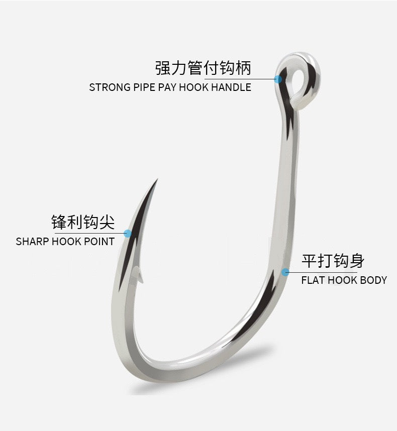 Jigs Fishing Tackle Store
#9 Assist hook #1 #1/0 #2/0 #3/0 #5/0 #6/0 #7/0 #8/0(100pcs)