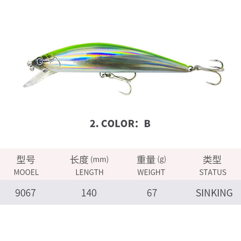 Jigs Fishing Tackle Store
Minnow Saltwater Lures 140mm/67g