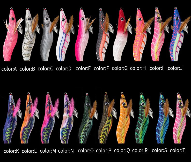 Jigs Fishing Tackle Store
New #2.5 #3.0 #3.5 Rapid Sinking Artificial Luminous Squid Jigging Bait Wood Shrimp Hooks for Saltwater Tackle Fishing Lure