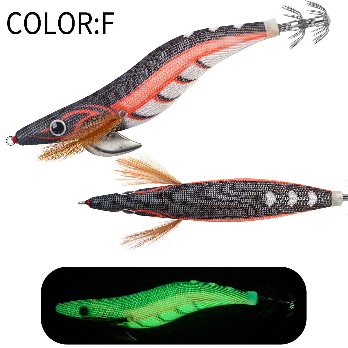Jigs Fishing Tackle Store
New #2.5 #3.0 #3.5 Rapid Sinking Artificial Luminous Squid Jigging Bait Wood Shrimp Hooks for Saltwater Tackle Fishing Lure