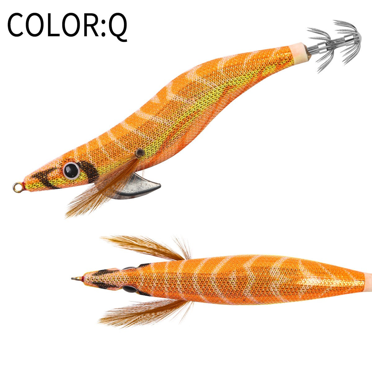 Jigs Fishing Tackle Store
New #2.5 #3.0 #3.5 Rapid Sinking Artificial Luminous Squid Jigging Bait Wood Shrimp Hooks for Saltwater Tackle Fishing Lure