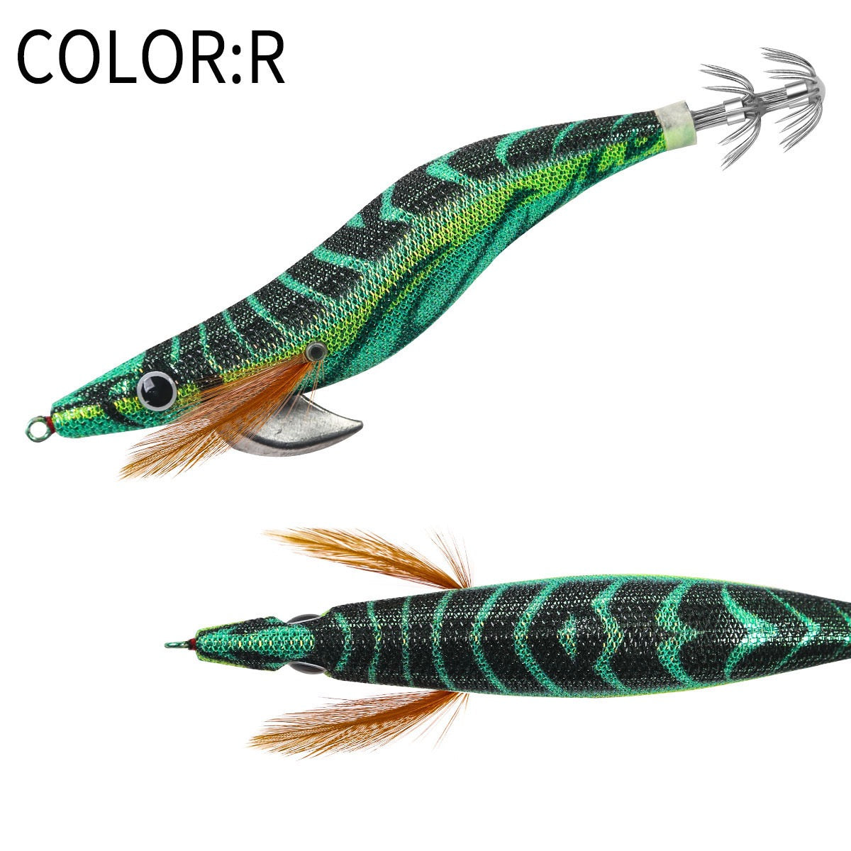 Jigs Fishing Tackle Store
New #2.5 #3.0 #3.5 Rapid Sinking Artificial Luminous Squid Jigging Bait Wood Shrimp Hooks for Saltwater Tackle Fishing Lure