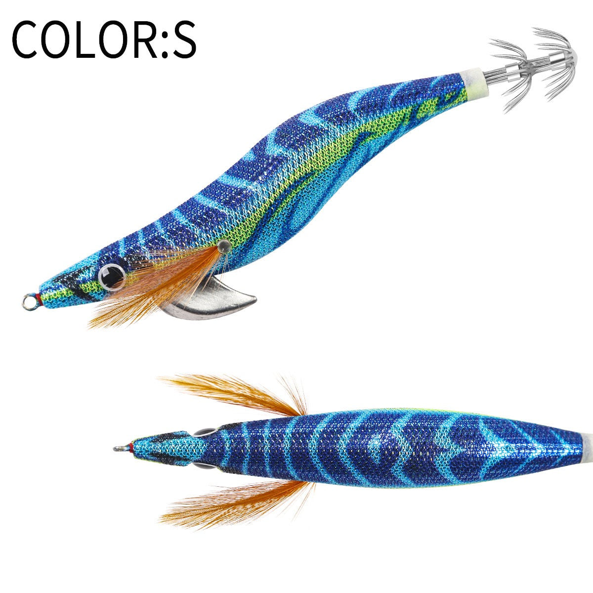 Jigs Fishing Tackle Store
New #2.5 #3.0 #3.5 Rapid Sinking Artificial Luminous Squid Jigging Bait Wood Shrimp Hooks for Saltwater Tackle Fishing Lure