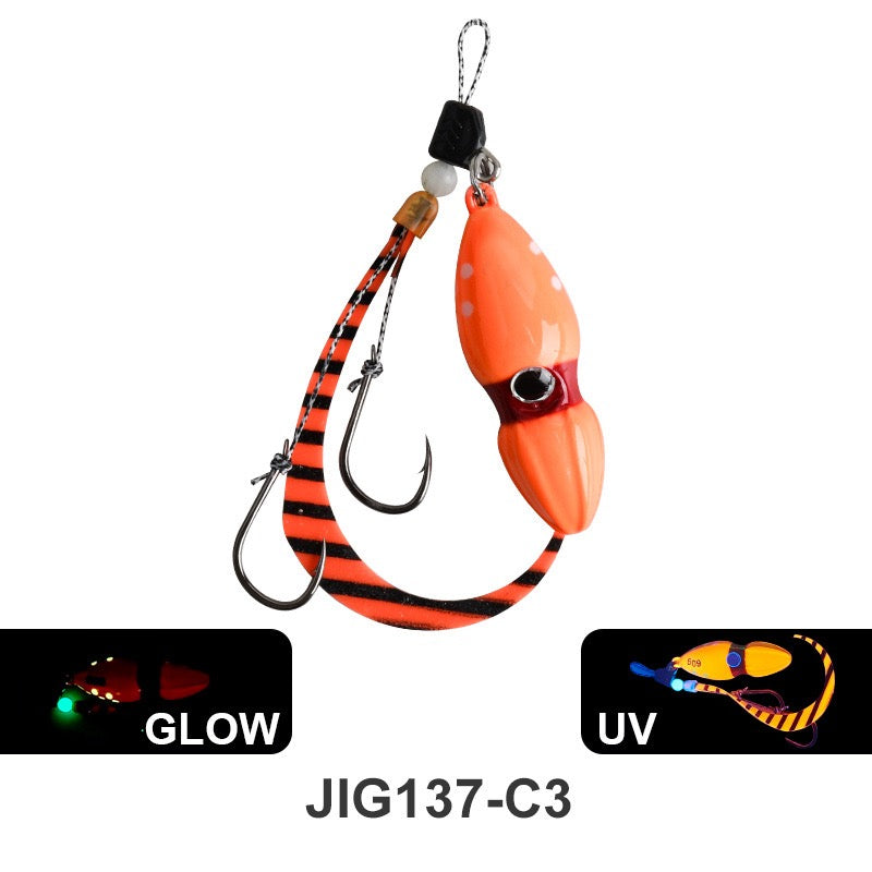 New Wholesale/Retail 60g 80g 100g 120g 150g  Luminous Crack Colors Saltwater Slow Pitch Jigging Lure