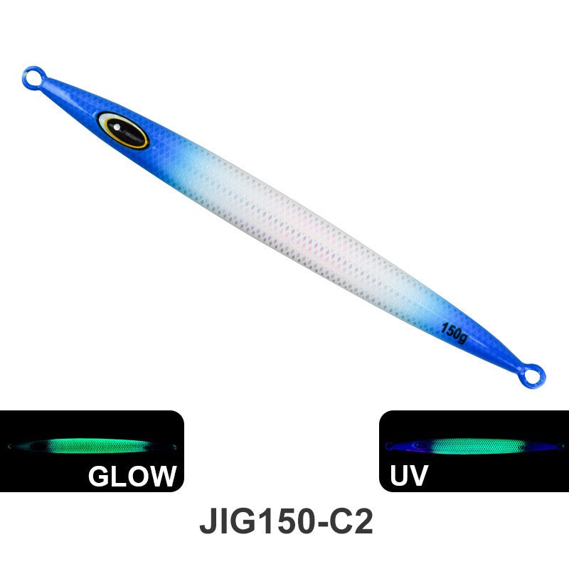 New product 120g 150g 200g 250g 300g 400g 500g 600g 750g Slow Pitch Jigging Fishing Lure Metal Jigs High Action Jigging Lure for Saltwater, Snapper, Grouper, Tuna & Yellowtail jigs lure