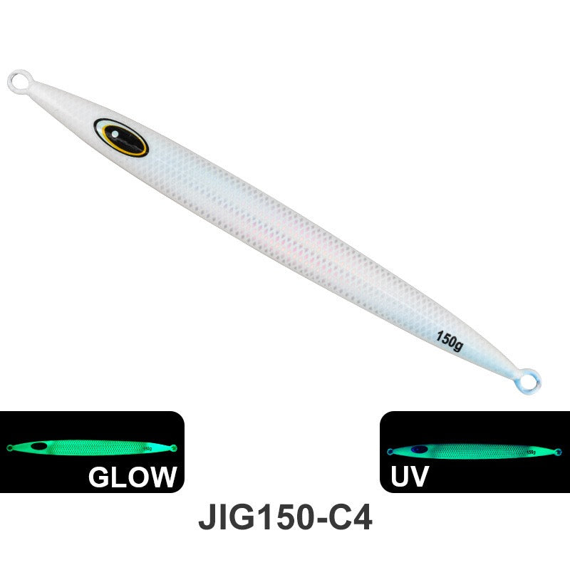 New product 120g 150g 200g 250g 300g 400g 500g 600g 750g Slow Pitch Jigging Fishing Lure Metal Jigs High Action Jigging Lure for Saltwater, Snapper, Grouper, Tuna & Yellowtail jigs lure