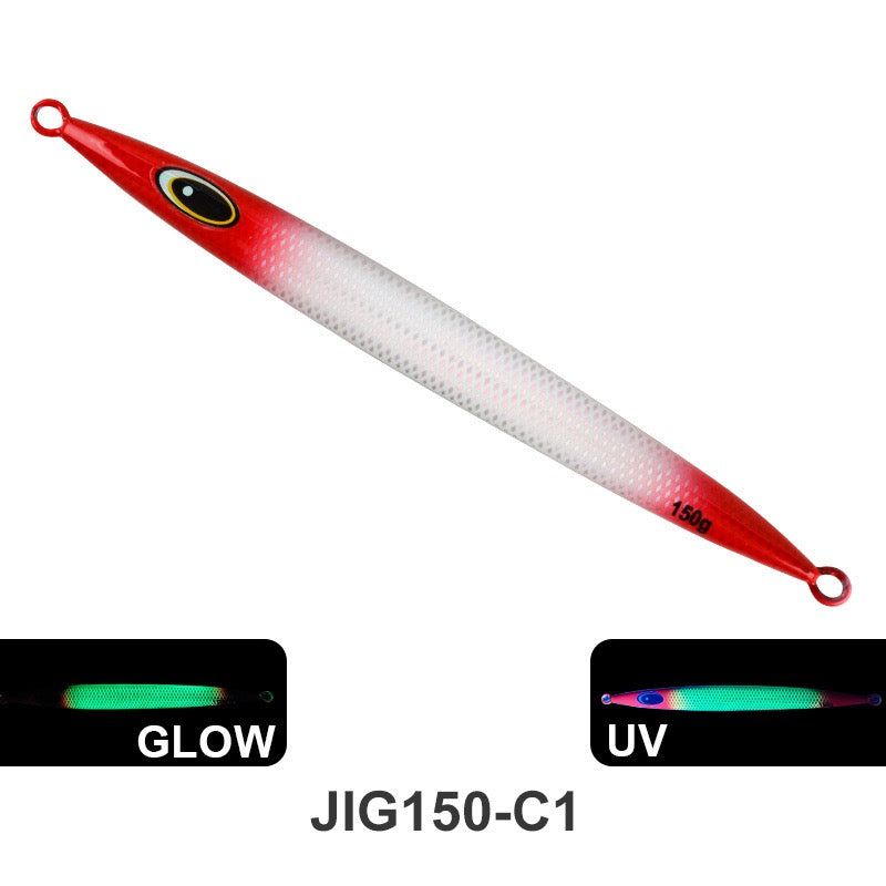 New product 120g 150g 200g 250g 300g 400g 500g 600g 750g Slow Pitch Jigging Fishing Lure Metal Jigs High Action Jigging Lure for Saltwater, Snapper, Grouper, Tuna & Yellowtail jigs lure