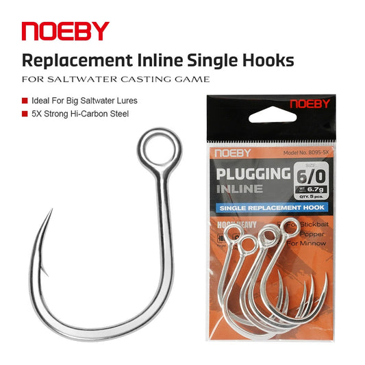 NOEBY Jigging/Assist/Single/Treble hook 3/0 4/0 5/0 6/0 7/0
