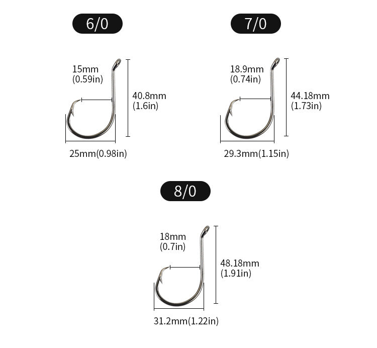 Eagle Beak Assist Hook 2/0 3/0 4/0 5/0 6/0 7/0 8/0