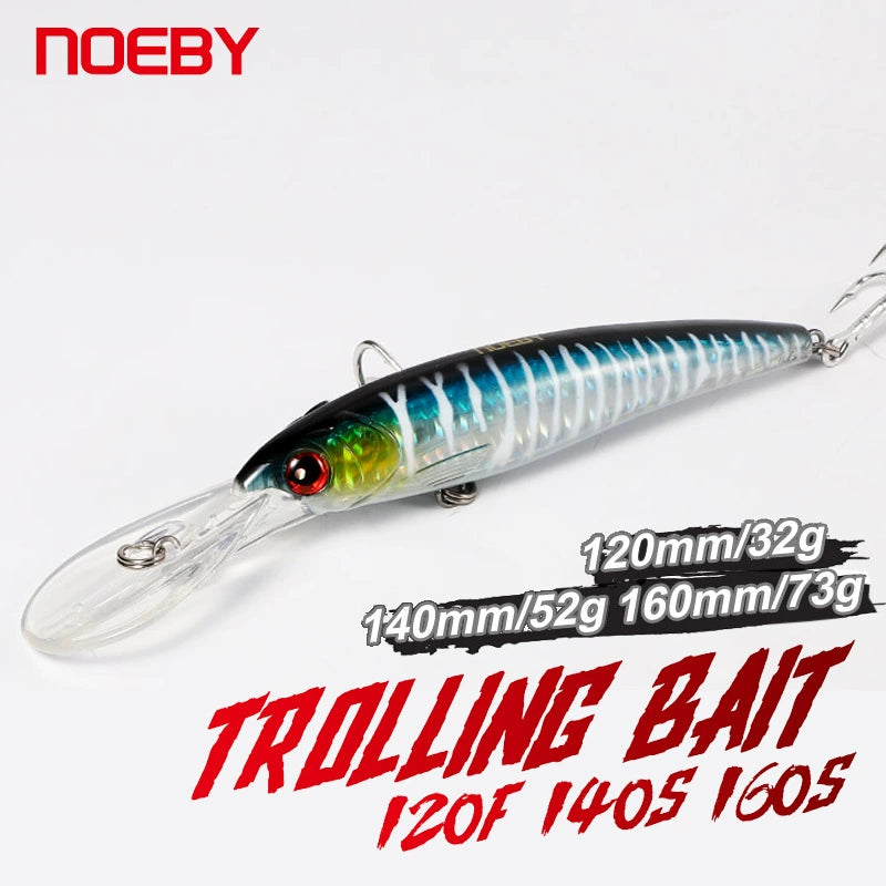 NOEBY Saltwater Pencil Bait/Stickbait/Minnow/Topwater/Popper Lure 160mm/73g