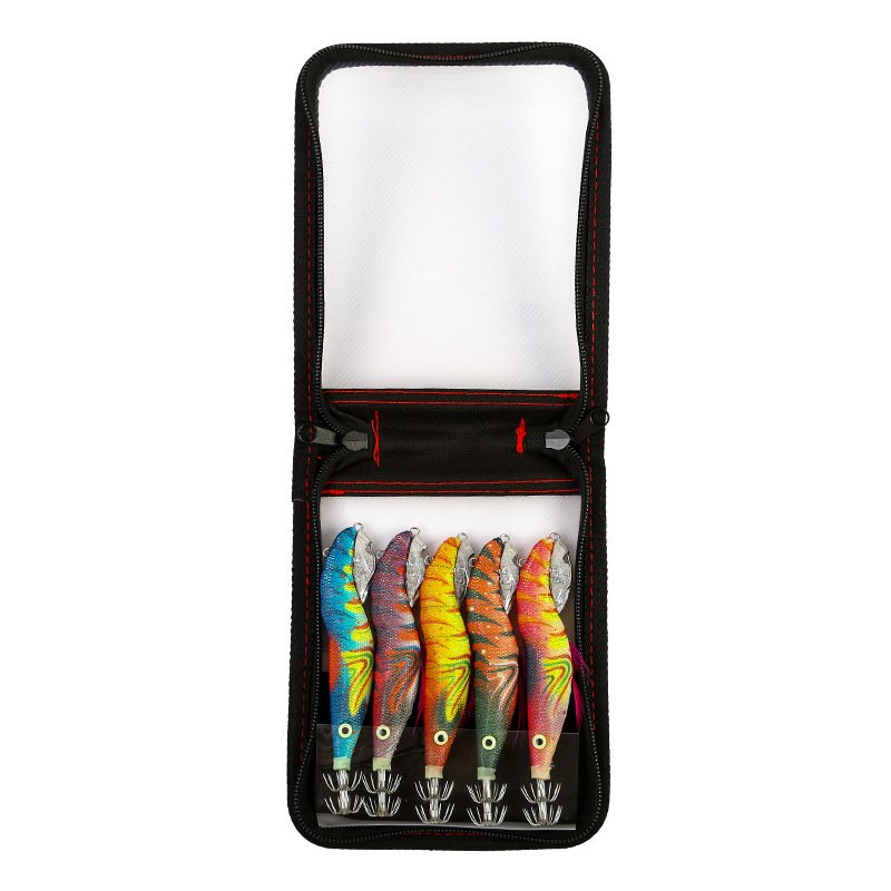 New Squid Hook #3.5/23g Rapid inkiSng Artificial Luminous Squid Jigging Bait Wood Shrimp Hooks for Saltwater Tackle Fishing Lure