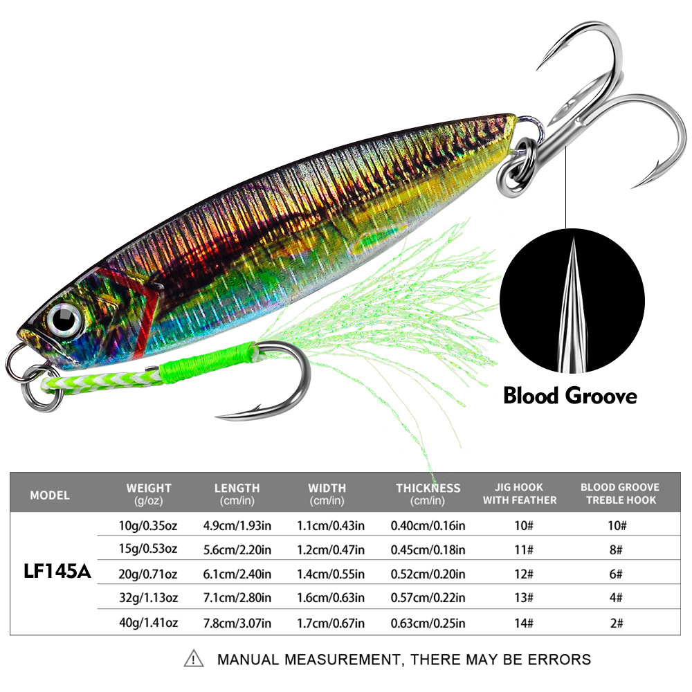 #81 Slow Pitch Jigs 10g 15g 20g 32g 40g