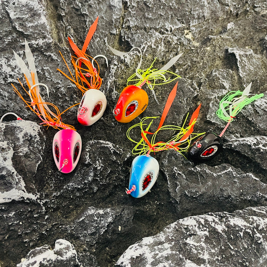 海~拓#134 Slow Pitch Jigs Bait head skirt lure 60g 80g 100g 120g 150g 200g