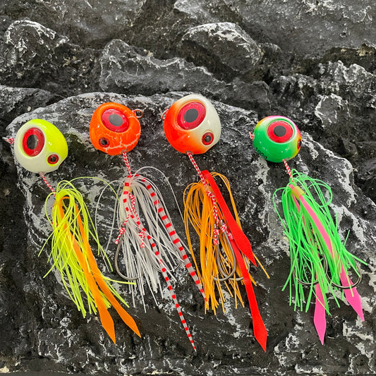 渔~挑#70 Jigs bait head skirt lure 60g 80g 100g 120g 150g 200g