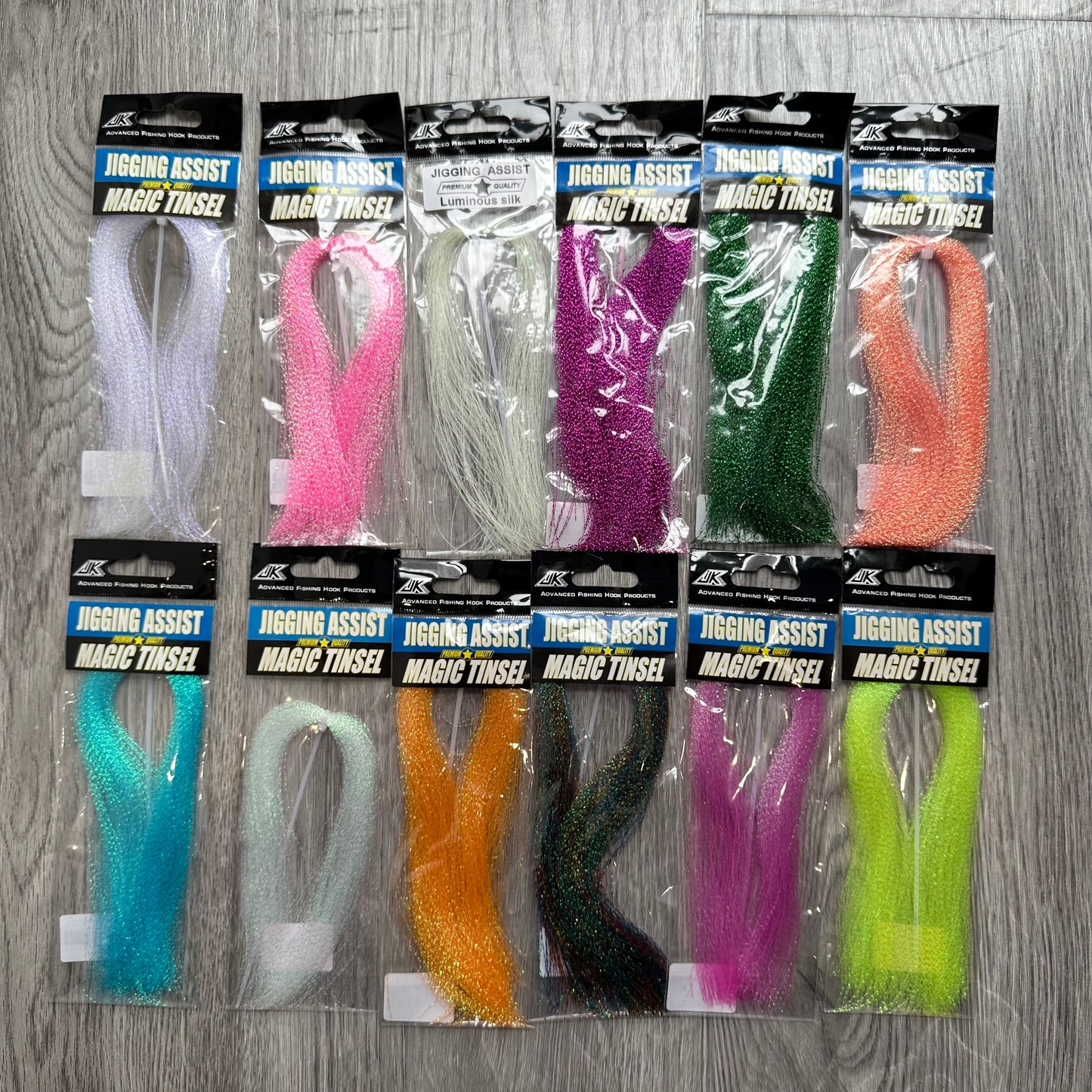 12 color assist hook for tying silk thread, luminous color, UV color