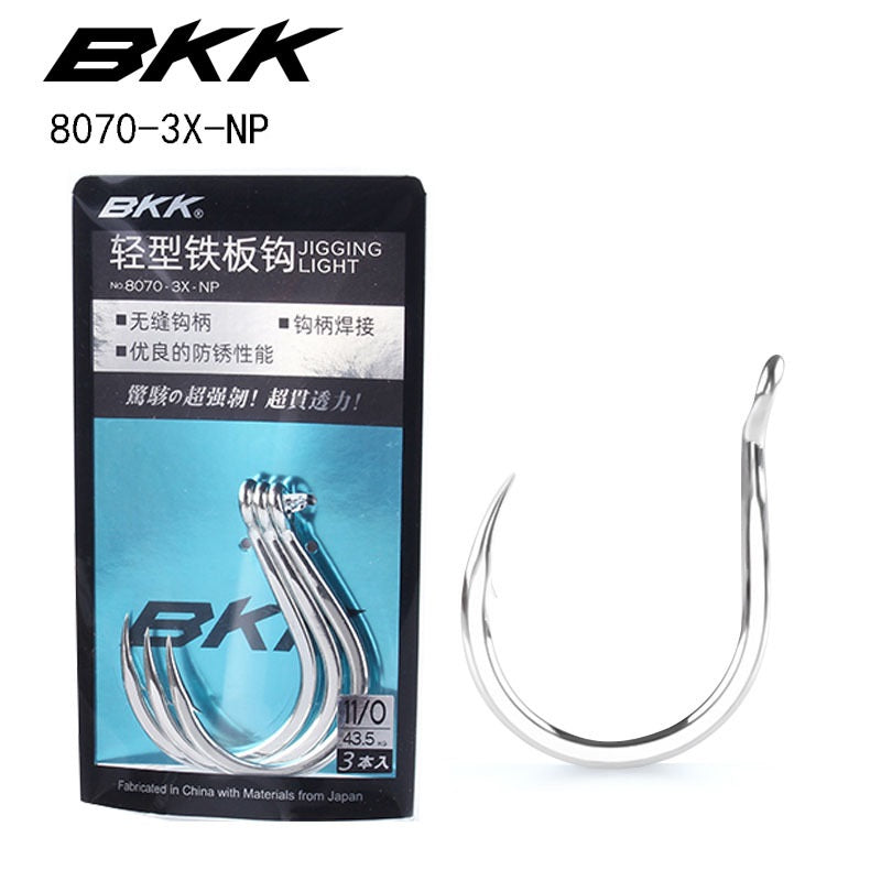 BKK 8070-3X-NP Assist Hook 1/0 2/0 3/0 4/0 5/0 7/0 9/0 11/0 – Jigs Fishing  Tackle Store