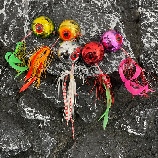 挑#69 Slow Pitch Jigs bait head skirt lure 60g 80g 100g 120g 150g 200g